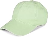 styleBREAKER 6-Panel Vintage Cap im Washed Used Look, Basecap, Baseball Cap, verstellbar, Unisex 04023054, Farbe:Apfelgrü