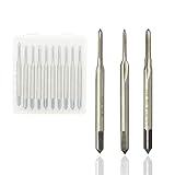 YUNJINGCHENMAN Thread-Tap M1-M1.8. Mini-Faden-Tap-Bohrer HSS 6542 Gerade Flöte Schraubloch-Tap-Metrik-Bohrtabellen-Gewindemaschine (Color : 6pcs Tap Set)