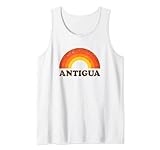 Antigua Retro Urlaub Souvenir Palmen Karibik Sonnenuntergang Tank Top