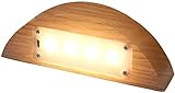 CIWMNS LED-Nachtlicht, Kreative Nachttischlampe aus Massivholz mit drittem Gang, der Touch-Schalter dimmt, USB-Aufladung für Schlafzimmer-Wohnzimmer,
