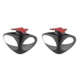 WenQin Auto Blind Spot Spiegel 360 ° Drehung Einstellbarer Weitwinkel Konvexer Rückspiegel, Pack of 2 Car Blind Angle Mirror, HD Rückspiegel Zusatzspiegel mit selbstklebendem Aufkleb