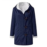 ZYUD Damen Teddy Fleecejacke mit Kapuze Warme Flauschjacke Kapuzenjacke Winter Warm Mantel Casual Zip Hoodie Plüschjacke Comfy Softjacket Bequeme stilvolle Winterjacke Winterjacke W