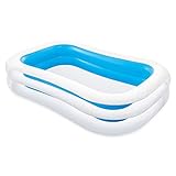 Intex Swim Center Family Pool - Kinder Aufstellpool - Planschbecken - 262 x 175 x 56 cm - Für 6+ Jahre, B