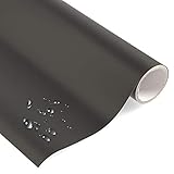 timalo® Premium Möbelfolie selbstklebend uni matt Küchenfolie Klebefolie zum Bekleben von Möbel, Türen PVC Folie Küche Bastefolie Türfolie | Anthrazit-M-500x63