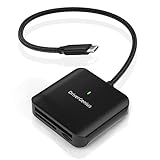 DriverGenius HB080 3-In-1 USB-C Kartenleser mit UHS-II SD/MicroSD, CompactFlash (CF-I) -für DSLR Fotografen Vlogger - Win & M