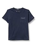Tommy Hilfiger Jungen Essential Pocket Tee S/S Hemd, Twilight Navy, 86