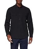 find. Herren Langärmeliges Hemd, Schwarz (Black), XXL, Label: XXL