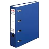 herlitz 10842276 Doppelordner maX.file protect, A4, Rückenbreite: 7cm, Ablage: A4 / 2 x A5 quer, blau, 10 Stück