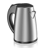 Reer 3908 Baby Wasserkocher, 0,5 Liter, 1000 Watt, silber/ schw