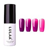 UV Nagellack Temperatur Farbwechsel Gel Thermo Gellack Mehrfarbig Ablösbarer Temperatur Farbwechsel für Gelnägel für Nagelstudio und Z