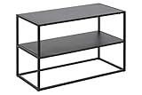 AC Design Furniture Nino Schuhregal, schwarz, Metall, B: 70 x H: 45,5 x T: 33 cm, 1 Stück