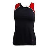 FILA Damen, Thekla Tank-Top Dunkelblau, Rot, M Oberbekleidung, M