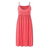 Lose Tunika Blusenkleider Damen Sommer Floral Print Plisse Strandkleid Kleider Stretch Falten Blume Gedruckt Sommerkleider Knielang Blusenkleid T-S