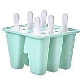 Popsicle Formen Set Silikon Popsicle Formen Set Wiederverwendbar Eisformen Popsicle EIS Selbst Machen Behälter Lebensmittelqualität Silikon Popsicle Form Set BPA Frei Eisformen, Geeignet Fü