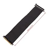 yasu7 High Speed PC Grafikkarten PCI Express 3.0 16x Flexibles Verbindungskabel Riser Karte Verlängerung Port Adapter für GPU mit Antijam Muttertag/Kindertag