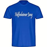 VIMAVERTRIEB® Herren T-Shirt Hoffenheim - Hoffenheimer Jung - Druck:weiß - Shirt Männer Fußball Fanshop Fanartikel - Größe:L b