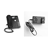 Snom D712 IP Telefon, SIP Tischtelefon (vierzeiliges S/W-Display mit Hintergrundbeleuchtung), schwarz & A6 EU 10W Netzteil für alle Snom-Telefone und Konferenz-VoIP-T