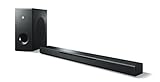 Yamaha MusicCast BAR 400 Sound Bar (Schlanke Soundleiste mit Subwoofer - die perfekte Ergänzung zur Heimkino-Anlage – Kompatibel mit Amazon Alexa Sprachsteuerung) schw