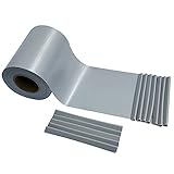 XW-CHUY Sichtschutzstreifen Zaun 35 m x 19 cm PVC Zaunfolie Doppelstabmatte inkl.20 Clips Sichtschutz Zaun Doppelstabmatten Gartenzaun für Garten Balkon G