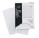 100er Pack Premium PP-Kunststoff Aktenhüllen. Für DIN A4 transparent glasklar, oben und seitlich offen Klarsicht-Hülle in extra stabiler 0,11mm Q