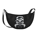 Xiongone Totenkopf-Gasmaske, langlebig, verstellbar, Schultertasche, Outdoor-Schultertasche, Reisetasche, für Herren und D