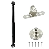 Gasdruckfedern Hydraulic Klappenbeschlag Klappenhalter KüChenschrank - Schrank Gasdruckfeder MöBeltüR Gas Strut Lift Schrank Wurden DäMpfer Hinge Schwarz 100n Rundkopfkarabiner LäNge 270