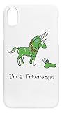 Im A Triceratops (Unicorn + Narwhals) Handyhülle für iPhone XR Harte Schale Phone C