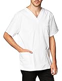 CHEROKEE Premium Core Stretch Unisex V-Ausschnitt Scrubs Shirt - Weiß - X-Groß