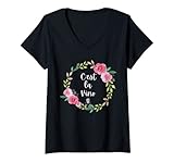 Damen C'est la Vino - Severinstorburg Köln Cooler Wein Spruch T-Shirt mit V