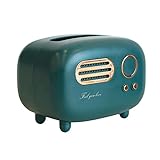 WHELSSZ Taschentuchbox Abdeckung Retro Radio Facial Tissue Multifunktionale Facial Tissue Box Desktop Dek