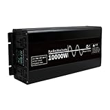 LJHSS Sinuswelle Spannungswandler 5000W / Spitze 10000W AC-Wandler 24/48V / 220V Sinusspannungswandler 2 AC-Steckdosen Wechselrichter Autoadapter Ausgangsfrequenz 50/60 Hz (Size : 24v 220v 10000w)