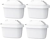 Maxblue Pack 4 TÜV SÜD, NSF Zertifizierte Krug Wasserfilter, Passend für Brita Maxtra+, Brita Style, Brita Fun, Merella Cool, Mavea Elemaris XL und Brita Flow Wassertank