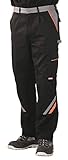 Planam Arbeitshose / Bundhose Visline in vielen Farben und Größen! (52, schwarz-orange-zink)