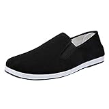 Xmiral Herren Halbschuhe Slipper Bequeme und leichte Laufschuhe für Männer Herrenschuhe(44,Schwarz)