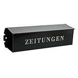 BURG-WÄCHTER Zeitungsbox mit geprägter Schrift, Verzinkter Stahl, 808 E,