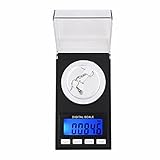 Präzision 100g / 50g / 20g 0 001g Digital Carat Elektronische Waage Schmuck-Heilwaage Verwenden Sie Gold Lab Weight Milligramm Balance (ohne Batterie) -Black_50g