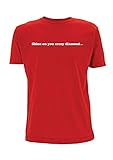 Shine On You Crazy Diamond Songtext T-Shirt, Pink Floyd Wish You were Here, Songtext, rot, XL