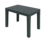 Spetebo Garten Beistelltisch in anthrazit - 60x39x45 cm - Kunststoff Gartentisch Balk