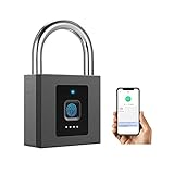 Eseesmart Vorhängeschloss Fingerabdruck, Smart Schloss Fingerprint, Zahlenschlösser, Fingerabdruck Vorhängeschloss mit App, Datensatz freischalten, Big Lock Keyless, Wasserdicht, Diebstahlsicherung