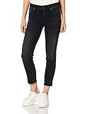 7 For All Mankind Damen Roxanne Ankle Luxe Vintage Any Time Jeans, Black, 28W 30L EU