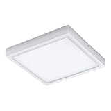EGLO LED Außen-Deckenlampe Argolis, 1 flammige Außenleuchte für Wand und Decke, Deckenleuchte aus Alu und Kunststoff, Farbe: Weiß, IP44