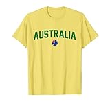 T-Shirt mit Australien-Flagge, Grün / Gelb T-S