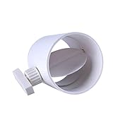 Rückzugdämpfer – Kanalschutz-Rückschlagventil, Rohrverbinder mit Klappe, Rückstauklappe – ABS-Kunststoff – Einweg-Luftstrom-Einsatz – Inline-Ventilator-Entlüftungs-Deflek