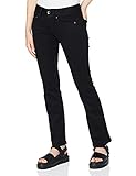 G-STAR RAW Damen Jeans Midge Saddle Mid Waist Bootcut, Schwarz (Pitch Black B964-A810), 28W / 30L