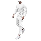 Asija Trainingsanzug Herren Jogginganzug für Männer Langarm Sportanzug Freizeitanzug Set Jogginghose Sweatshirt Hoodie Hose für Gym Fitness Sportbekleidung Trainingsjacke Sportjacke Track