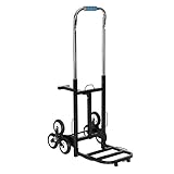 BALLSHOP Transportkarre Klappbar mit Teleskopgriff Treppensteiger Sackkarre 200kg Treppensackkarre Treppenkarre Faltbar 6 Rad Handkarre für Haushalt Camping G