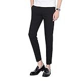 Herren Freizeithosen Sommer Thin Fashion Urban Slim Pendler 9-Punkte-Hosen Freizeithosen Allgleiches Temperament Anzughosen 34