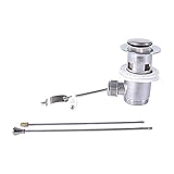 Soytich Ablaufgarnitur Waschbecken Sifon Verschluss Stöpsel Excenterstopfen Exenter 01