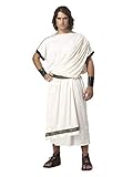 California Costumes Herren Deluxe Classic Toga Set, Weiß, Einheitsgröß