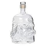 Dekanter, Transparent Kreative Whiskey Flasche Karaffe Dekanter Destilliertes Wasser Glas für Ihre Lieblingsgetränke und Likö